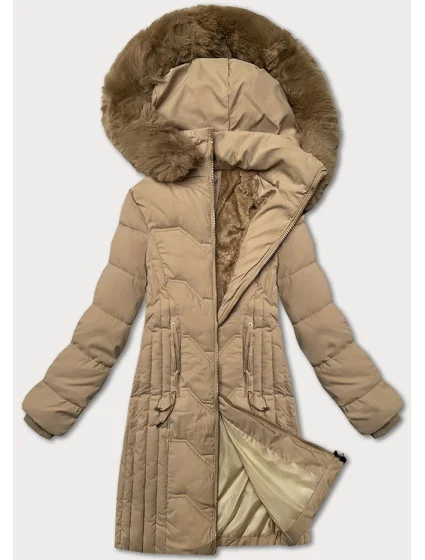 Béžová zimná bunda S'west s odnímateľnou kapucňou (R8199-46)
