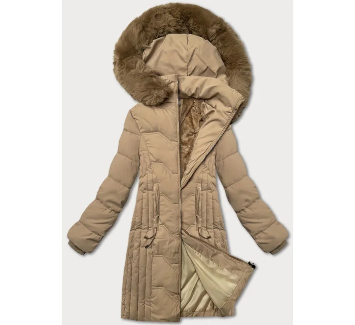 Béžová zimná bunda S'west s odnímateľnou kapucňou (R8199-46)