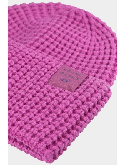Dziewczęca Czapka Zimowa 4F 4FJWAW24ACAPF414-54S Różowa