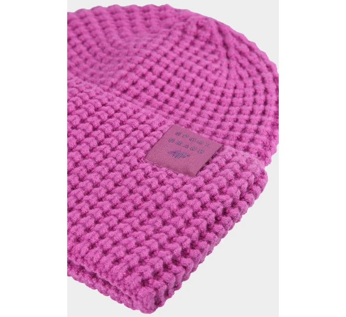 Dziewczęca Czapka Zimowa 4F 4FJWAW24ACAPF414-54S Różowa