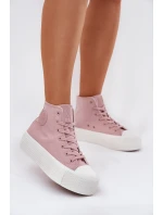 Dámské Tenisky Na Platformě Big Star model 21695247 Růžové - Big Star Shoes Dámské Tenisky Na Platformě Big Star model 21695247 Růžové - Big Star Shoes