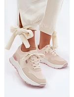 Dámské tenisky na platformě Béžové model 22099931 - Boto