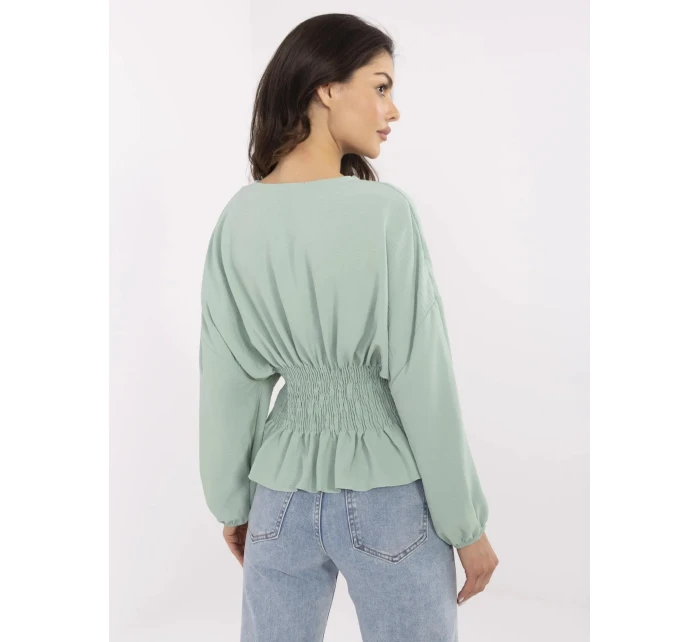 Blúzka D50021F11088A pistáciová