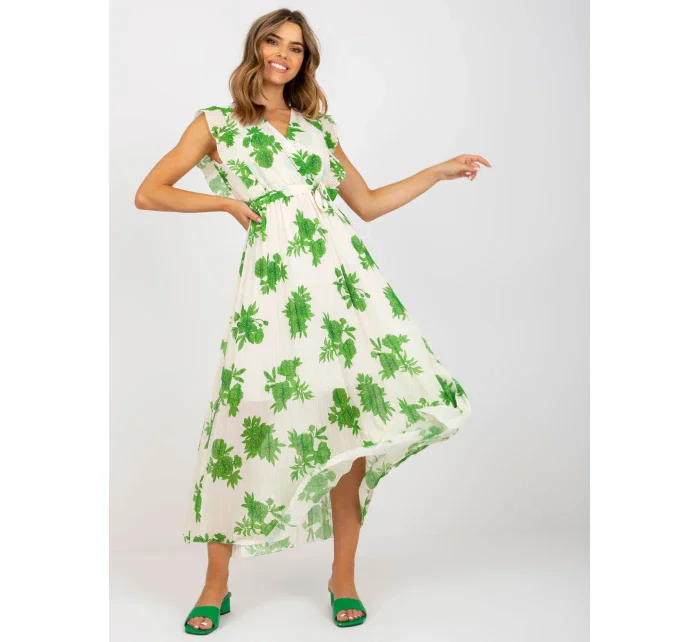 Šaty DHJ SK model 17392022 zelená - FPrice Šaty DHJ SK model 17392022 zelená - FPrice