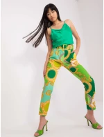 Spodnie DHJ SP model 18650909 zielony - FPrice Spodnie DHJ SP model 18650909 zielony - FPrice