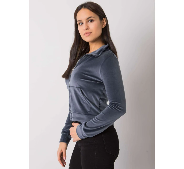 Mikina RV BL 7303.98P tmavo šedá