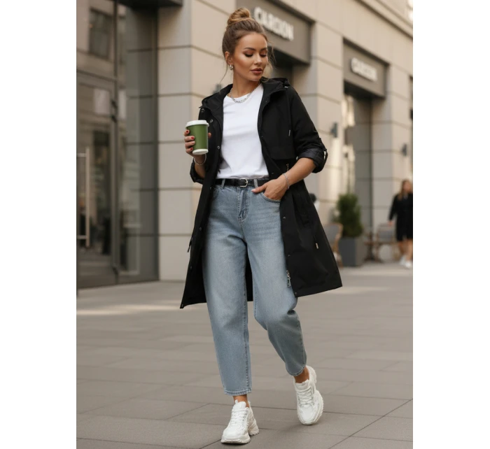 Dámska prechodná bunda parka čierna FashionStreet TY5554