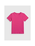 Dievčenské jednofarebné tričko 4F 4FJRSS26TTSHF3554-12S deti