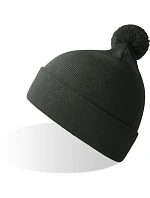 WindS Pletená čepice s bambulí dark grey model 22450555 - Atlantis Headwear WindS Pletená čepice s bambulí dark grey model 22450555 - Atlantis Headwear