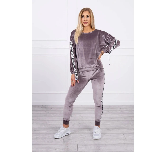 Velúrová súprava Love grey