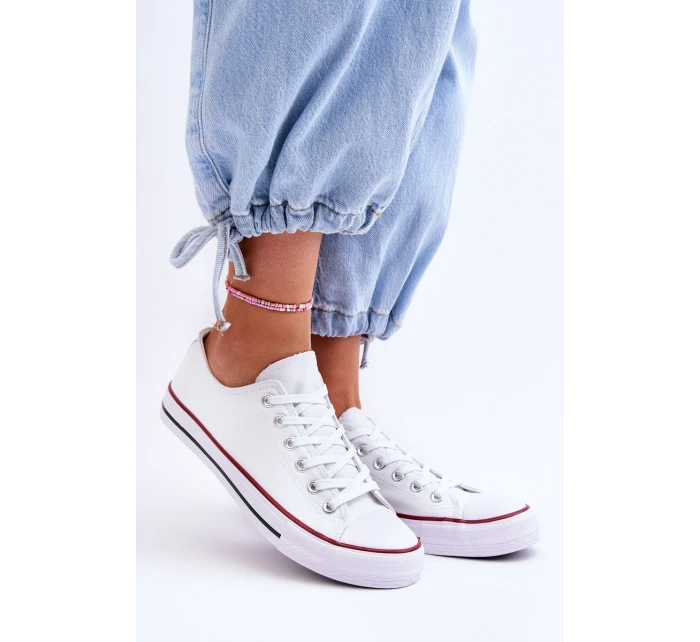 Klasické nízké dámské tenisky Bíle Vegas