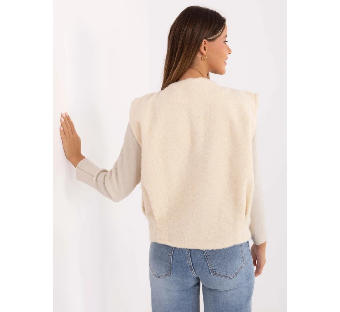 Kamizelka IT KZ model 21488820 ecru - FPrice Kamizelka IT KZ model 21488820 ecru - FPrice