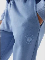 Dívčí tepláky typu jogger 4F - denim Dívčí tepláky typu jogger 4F - denim