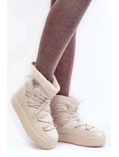 Dámske snežnice NB606 189412 Beige - Seastar