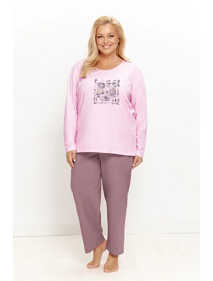 DÁMSKÉ DLOUHÉ PYŽAMO model 22360302 - Taro DÁMSKÉ DLOUHÉ PYŽAMO model 22360302 - Taro