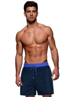 Pánske tmavomodré plavecké šortky FashionStreet SX2524