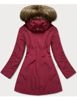 Červená dámska zimná bunda (m21309)