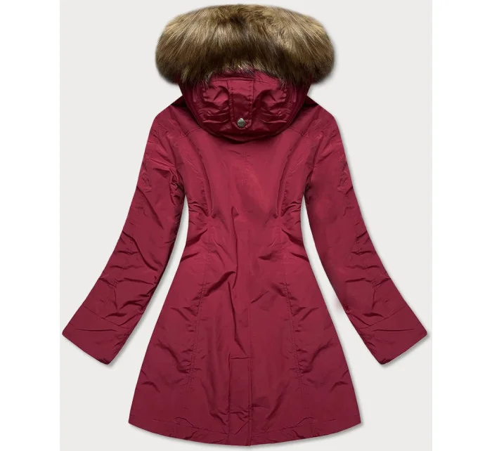 Červená dámska zimná bunda (m21309)