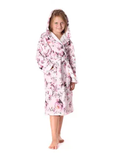 Detský župan Toya s kapucňou ružový - Vestis