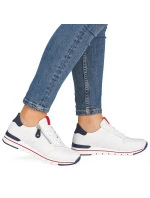 Remonte Rieker R6705-82 biele kožené športové poltopánky Remonte Rieker R6705-82 biele kožené športové poltopánky