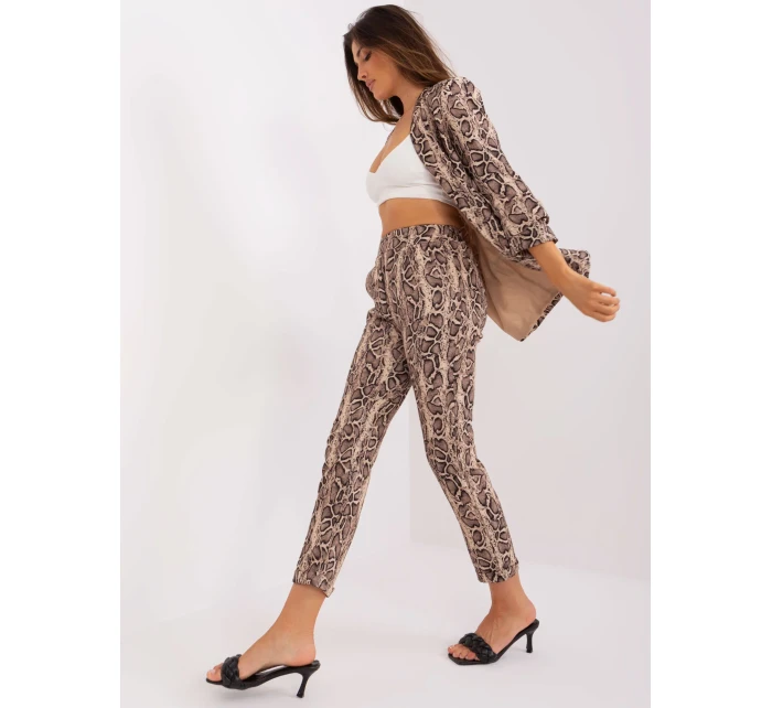 DHJ nohavice SP 13926 3.67P čierna a béžová