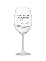 SVAŘÁČEK - čirá sklenice na víno 350 ml