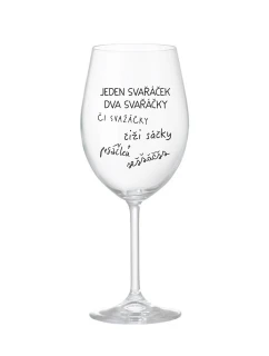 SVAŘÁČEK - čirá sklenice na víno 350 ml
