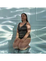 Dámske jednodielne plavky 62 čierne - AVA