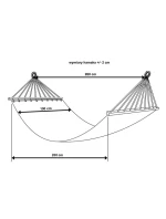 HAMAK OGRODOWY 1  Z DRĄŻKIEM I Z model 21830528
