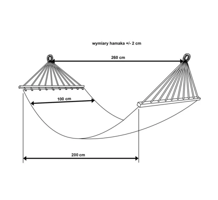 HAMAK OGRODOWY 1  Z DRĄŻKIEM I Z model 21830528