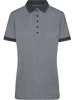 JN 705 Dámské žerzejové polo black melange/black model 22488378 - Daiber JN 705 Dámské žerzejové polo black melange/black model 22488378 - Daiber