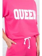 Sada s potiskem Queen fuchsia Sada s potiskem Queen fuchsia