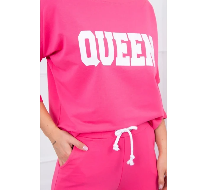 Sada s potiskem Queen fuchsia Sada s potiskem Queen fuchsia