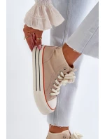 Dámské tenisky na platformě béžové model 21652307 - Boto Dámské tenisky na platformě béžové model 21652307 - Boto