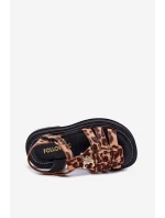 Dívčí sandály s ozdobným detailem model 21701018 - Boto Dívčí sandály s ozdobným detailem model 21701018 - Boto