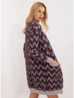 Cardigan AT SW 2340 A.00 tmavo fialový