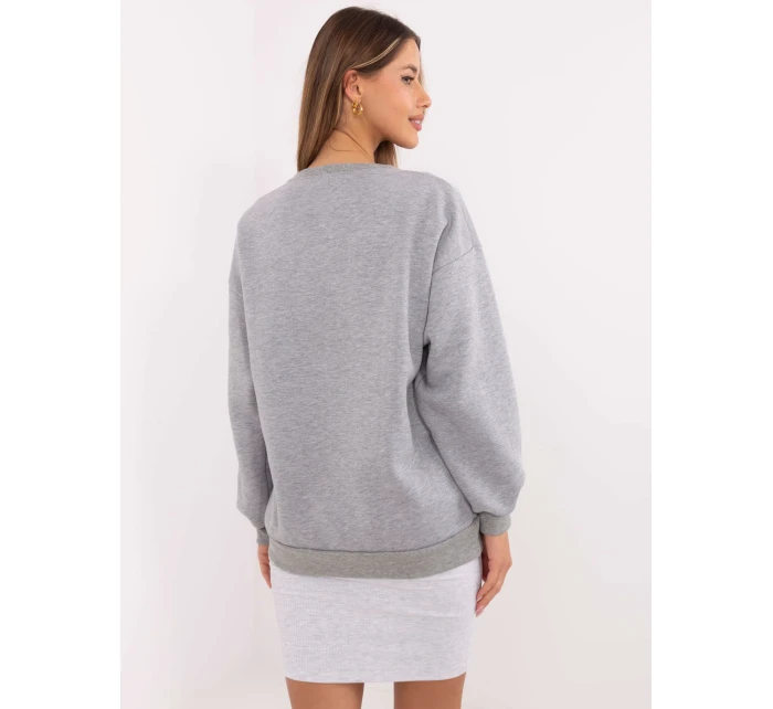 Mikina EM BL 617 16.01X melange sivá
