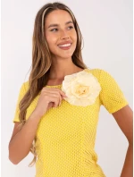 Šaty LK SK 506335.21 tmavo žltá Šaty LK SK 506335.21 tmavo žltá