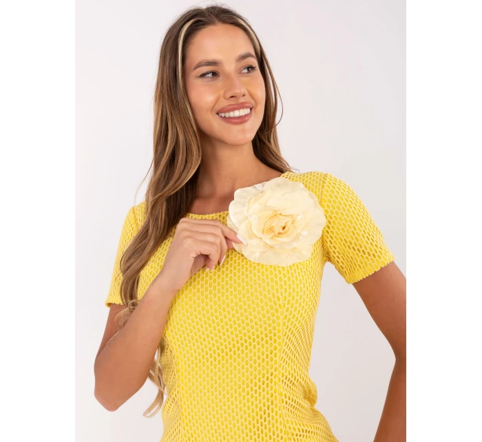 Šaty LK SK 506335.21 tmavo žltá Šaty LK SK 506335.21 tmavo žltá