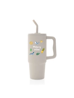 Personalizovaná termoska s barevným víčkem s letním mixem 