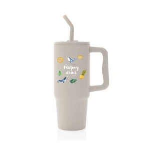 Personalizovaná termoska s barevným víčkem s letním mixem 