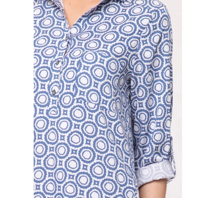 Dámske šaty Look 715 Pacifico modrá/biela - Made With Love Dámske šaty Look 715 Pacifico modrá/biela - Made With Love