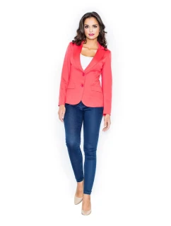 Dámske sako M085 koralová - Figl