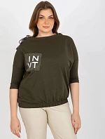 Dámska blúzka EM BZ HW 20 478.42P Khaki tmavozelená - FPrice