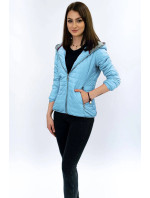 Modrá dámská bunda s kapucí model 16143341 - LHD