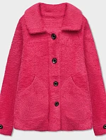 Krátka košeľa s gombíkmi z alpaky v ružovej farbe (537)