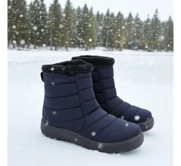 Nepromokavé sněhové boty na zip NEWS W model 17606242 khaki - Inny Nepromokavé sněhové boty na zip NEWS W model 17606242 khaki - Inny