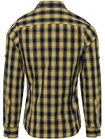 Premier PR 350 Popelínová blúzka s dlhými rukávmi „Mulligan“ 39.0350 camel/navy