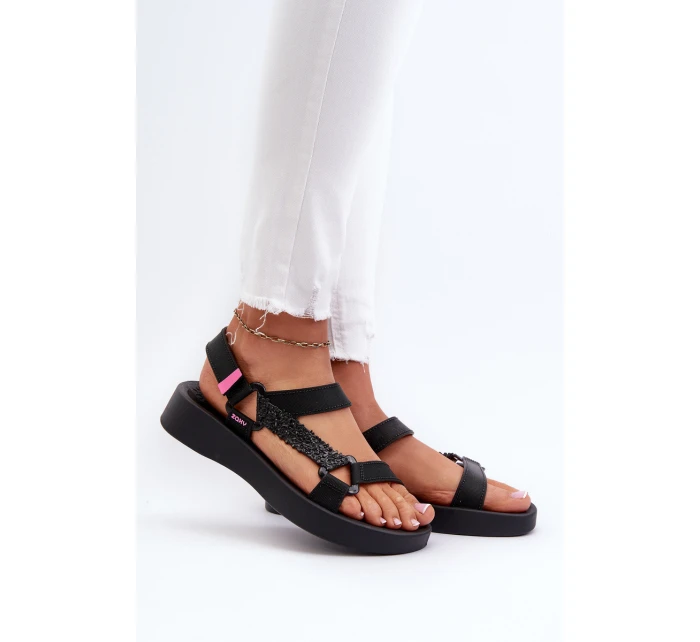 sandály na suchý zip  Černé model 21661847 - Zaxy