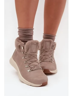 Trapery Damskie Z Futerkiem Big Star MM274487 Szare